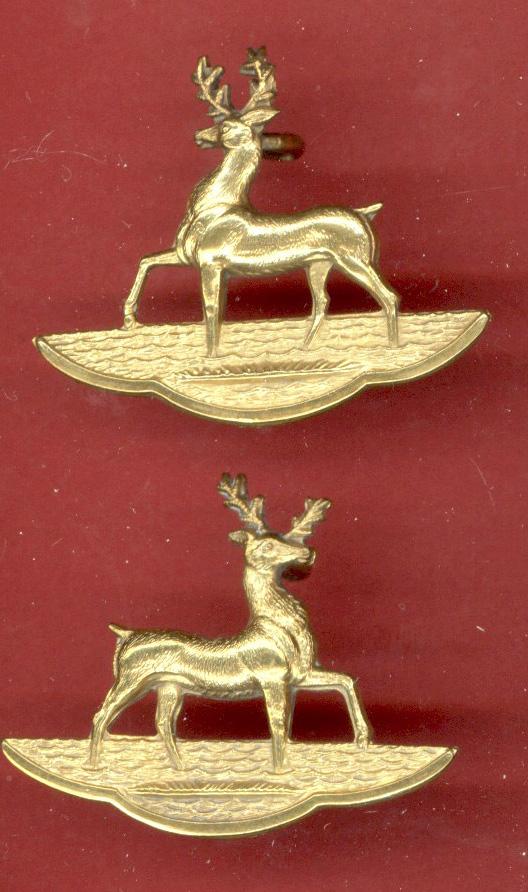 The Hertfordshire Yeomanry OR's collar badges