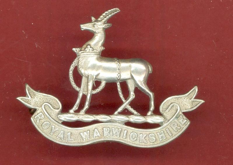 VB , Royal Warwickshire Regiment OR's cap badge