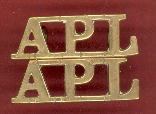 A.P.L. Aden Protectorate Levies shoulder titles