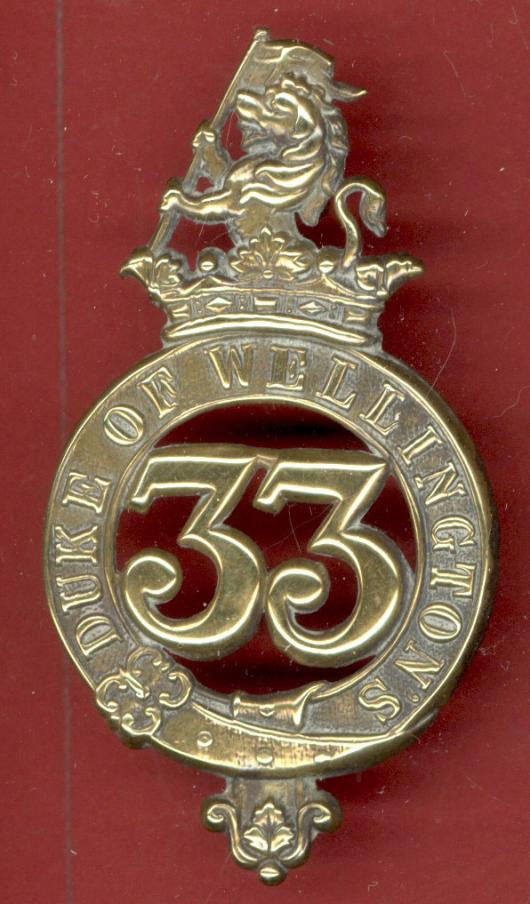 33rd Duke of Wellington's Regiment of Foot Victorian OR's glengarry badge