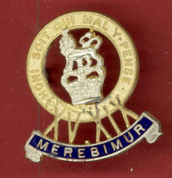 15th/19th King's Hussars Officer's cap badge