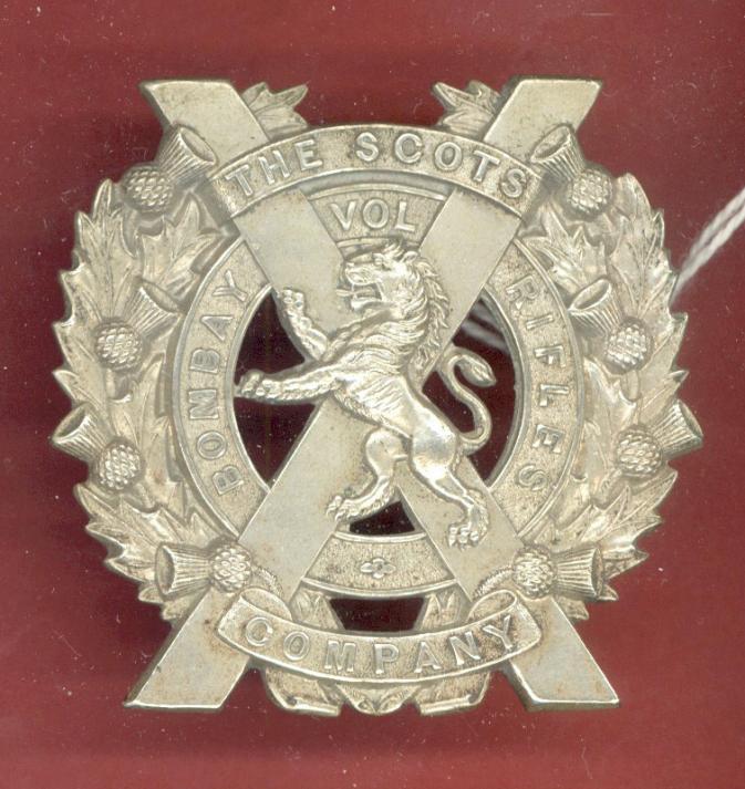 Scots Company. Bombay Volunteer Rifles WW1 glengarry badge