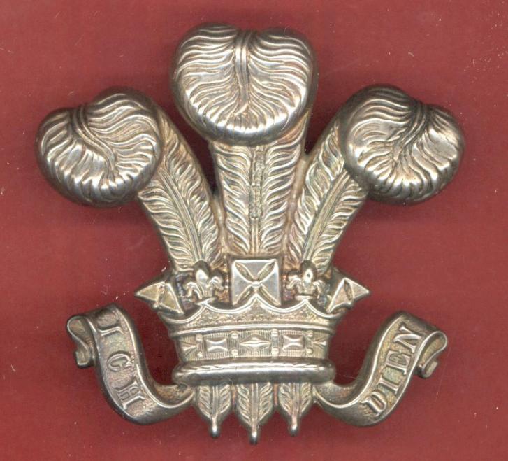 3rd Prince of Wales Dragoon Guards Edwardian H/M silver NCO's arm badge
