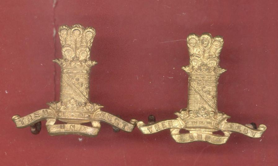 11th P.A.O. Hussars OR's collar badges