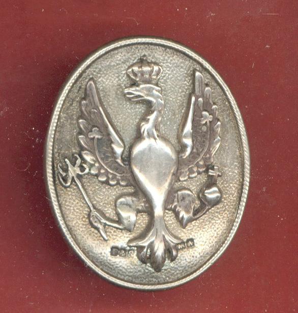 14th/20th King's Hussars scarce H/M silver NCO’s arm badge.
