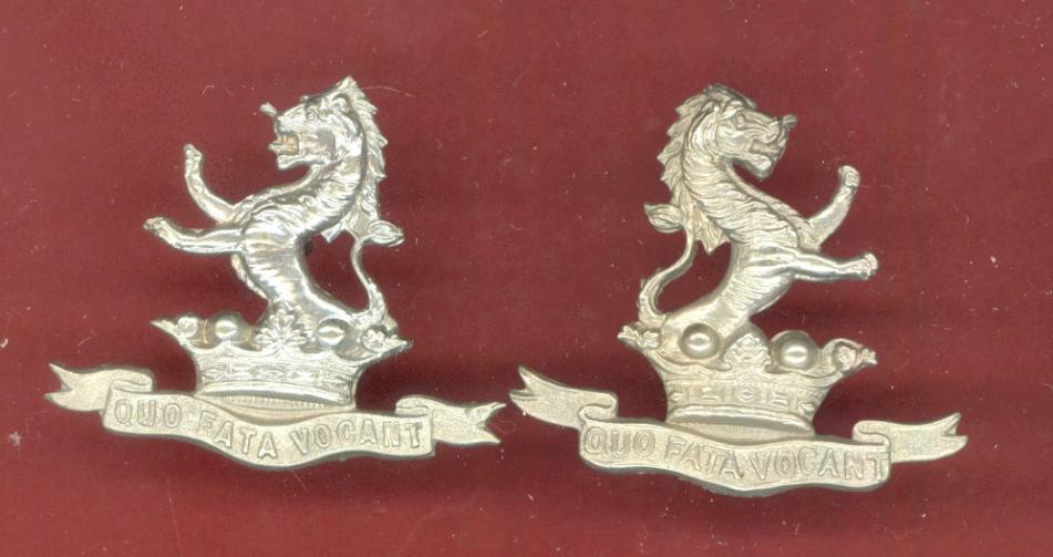 7th Princess Royal Dragoon Guards Victorian OR's collar badges