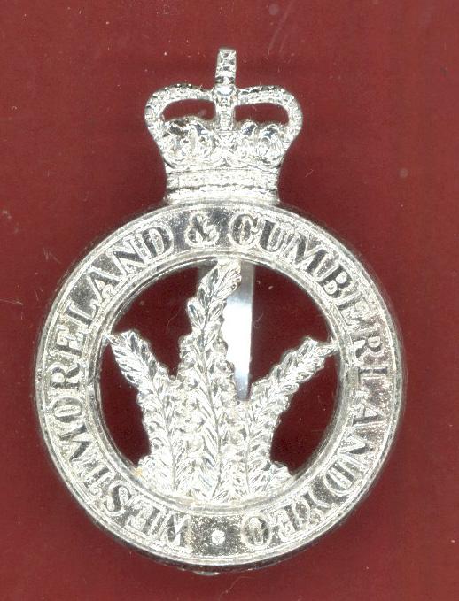 Westmoreland & Cumberland Yeomanry staybright cap badge