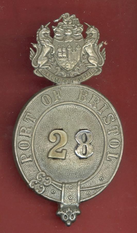 Port of Bristol Police helmet plate