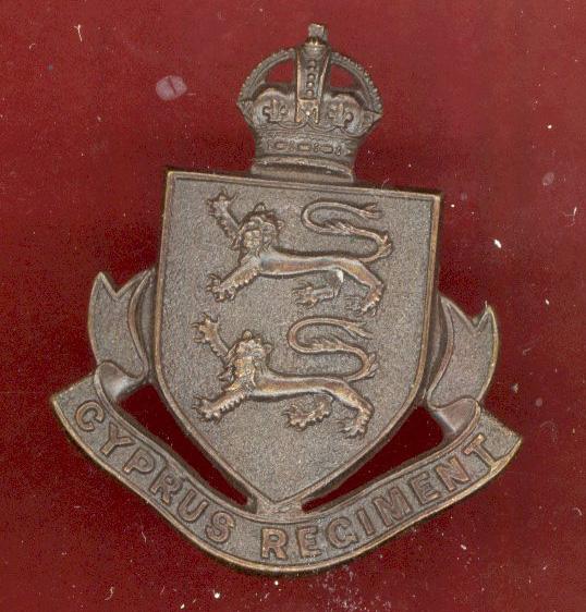 The Cyprus Regiment Officer's OSD cap badge