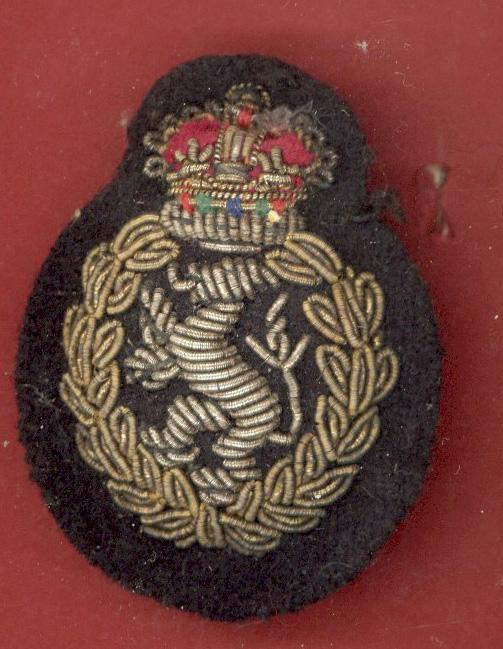 Women's Royal Army Corps Officer's bullion beret badge