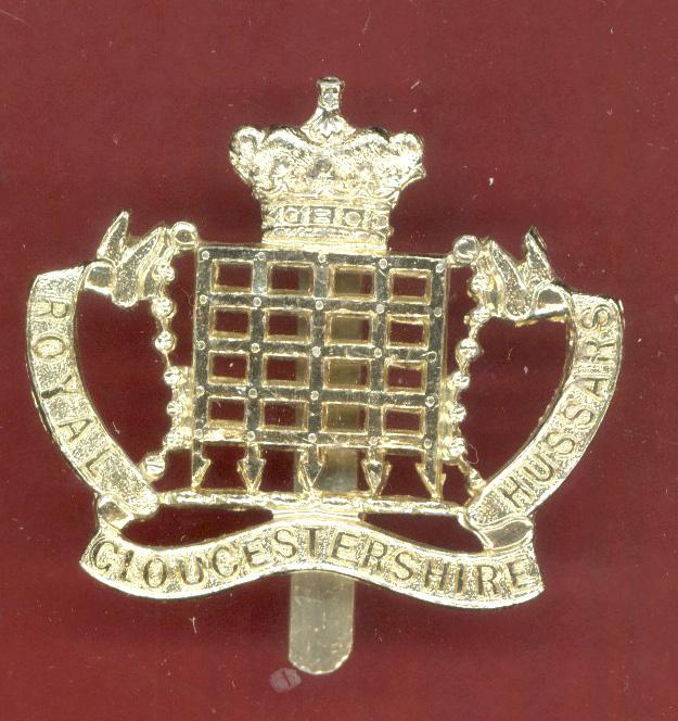 Royal Gloucestershire Hussars Yeomanry staybright cap badge