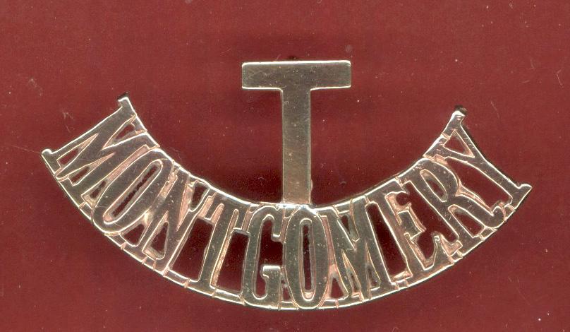 T / MONTGOMERY Montgomery Regiment shoulder title