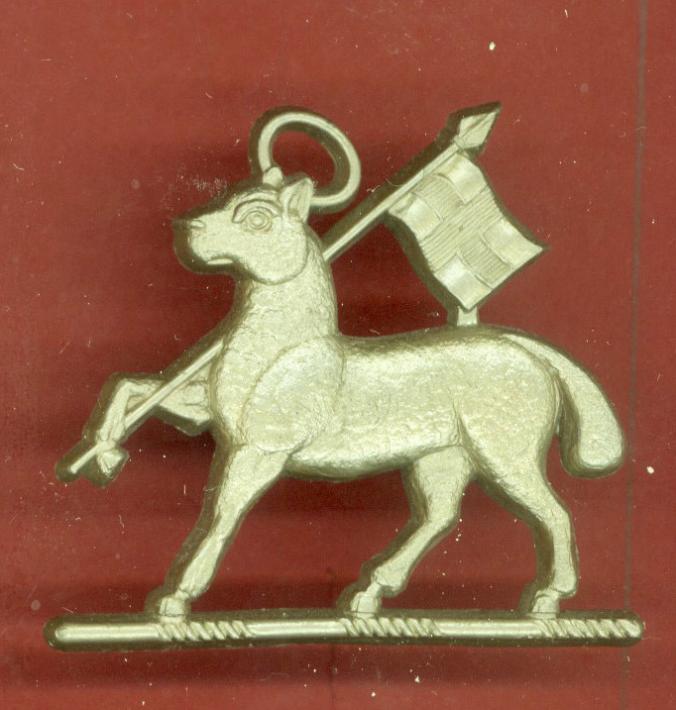 Queen's Royal West Surrey Regiment WW2 plastic economy cap badge