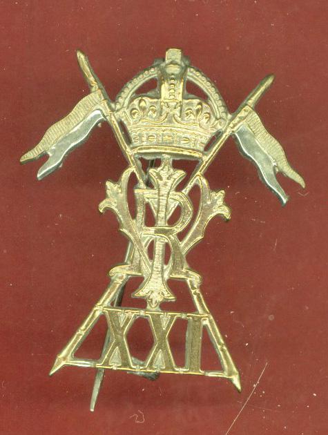21st (Empress of India's) Lancers WW1 Other Ranks cap badge