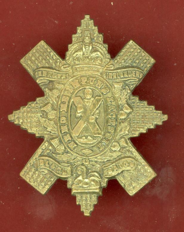 Scottish Black Watch Royal Hldrs Indian made glengarry badge