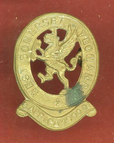 West Somerset Yeomanry WW1 OR's cap badge