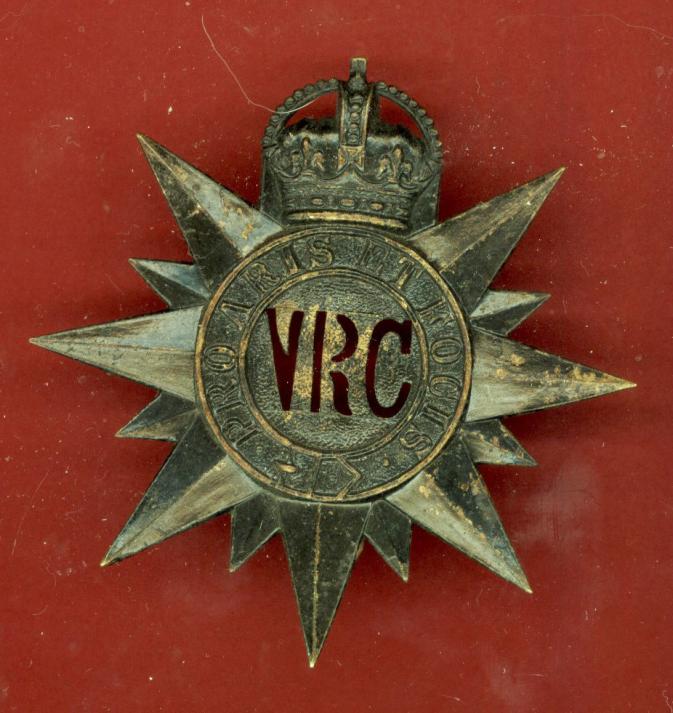 Canadian Militia. 3rd Bn. Victoria Rifles of Canada OR s glengarry badge .