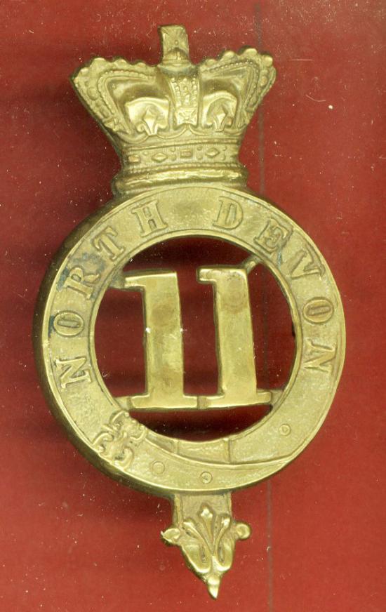 11th North Devon Regiment of Foot Victorian OR's glengarry badge