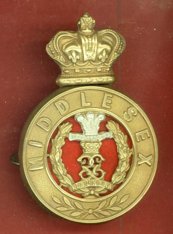The Middlesex Regiment Victorian glengarry badge