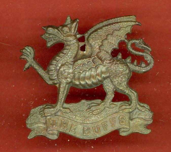 The Buffs Royal East Kent Regiment WW1 Officer's OSD cap badge