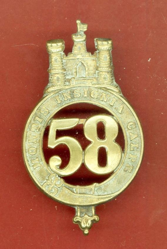 58th Rutlandshire Regiment of Foot Victorian OR's glengarry badge