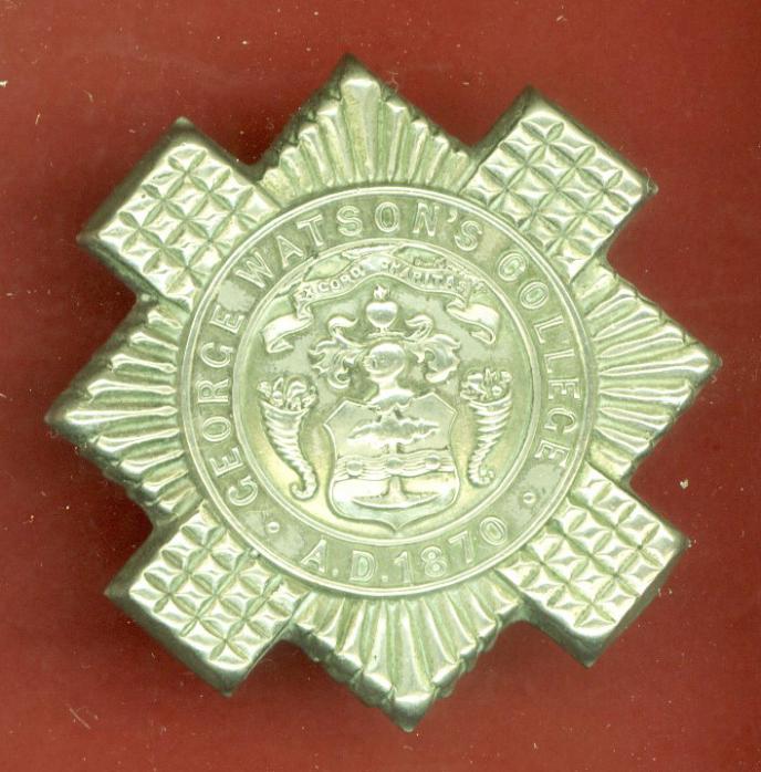 Scottish George Watson's College Edinburgh OTC glengarry badge