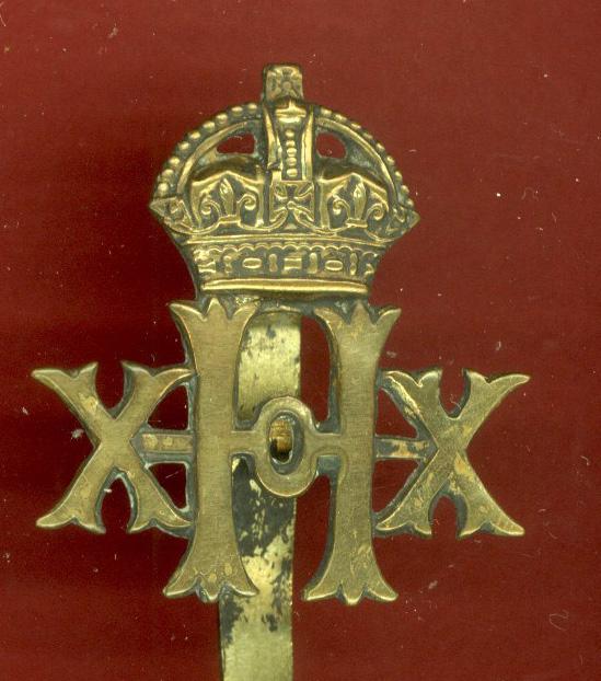 20th Hussars WW1 OR's cap badge