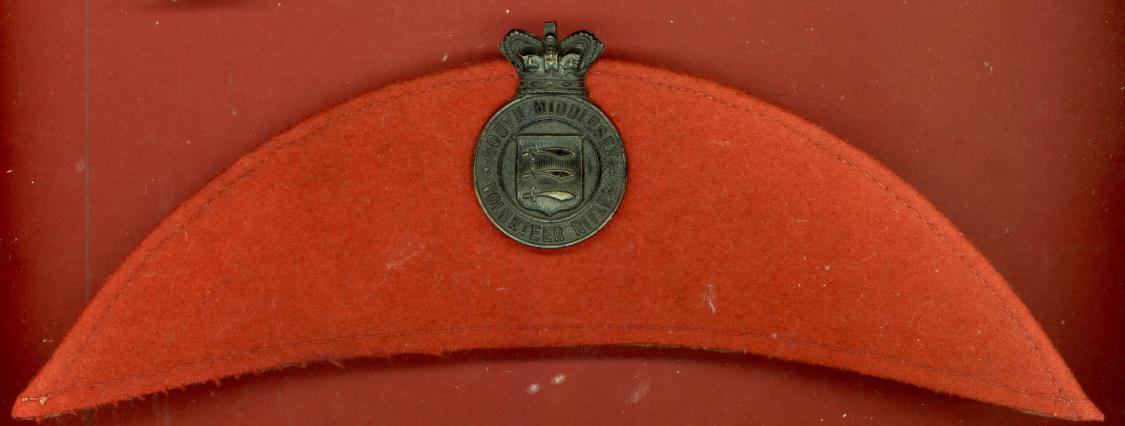 South  Middlesex Rifle Volunteers Victorian Brodrick cap badge