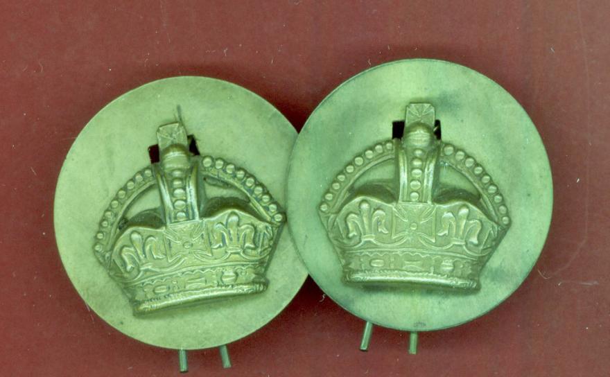 Royal First Devon Yeomanry WW1 OR's collar badges