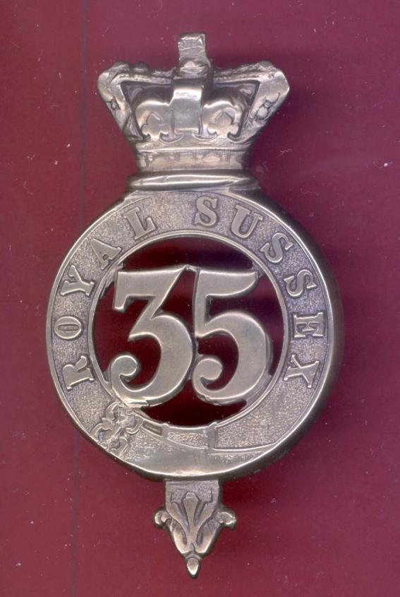 35th Royal Sussex Regiment of Foot Victorian OR's glengarry badge