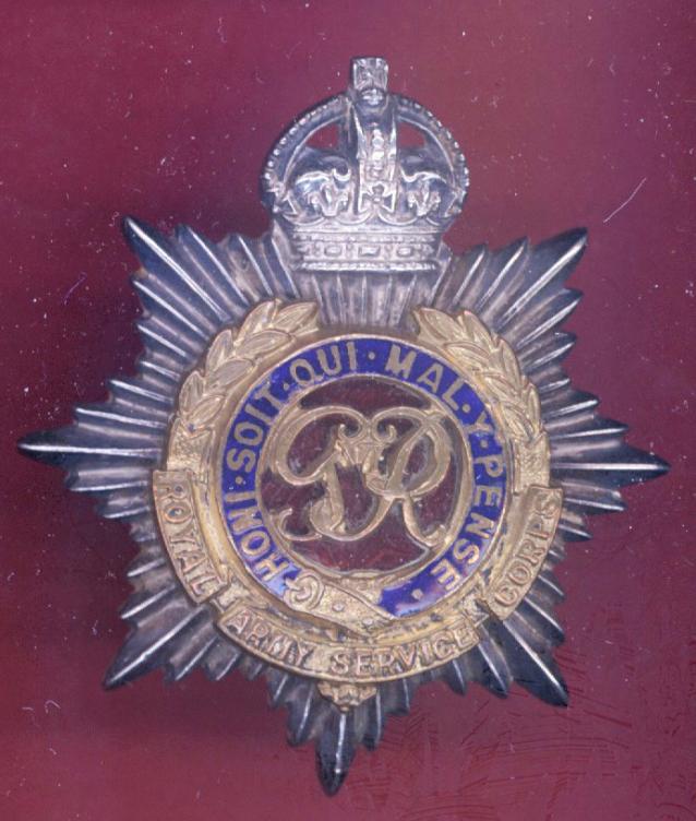 Royal Army Service Corps Officer's cap badge