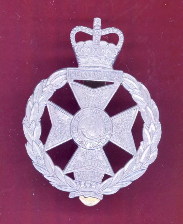The Royal Green Jackets metal cap badge