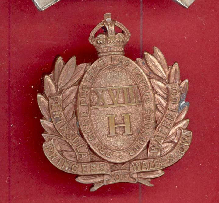 18th Hussars Edwardian Officer's OSD badge .