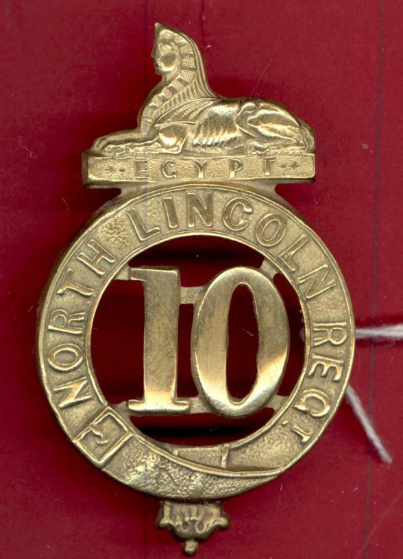 10th North Lincoln Regiment of Foot Victorian OR's glengarry badge
