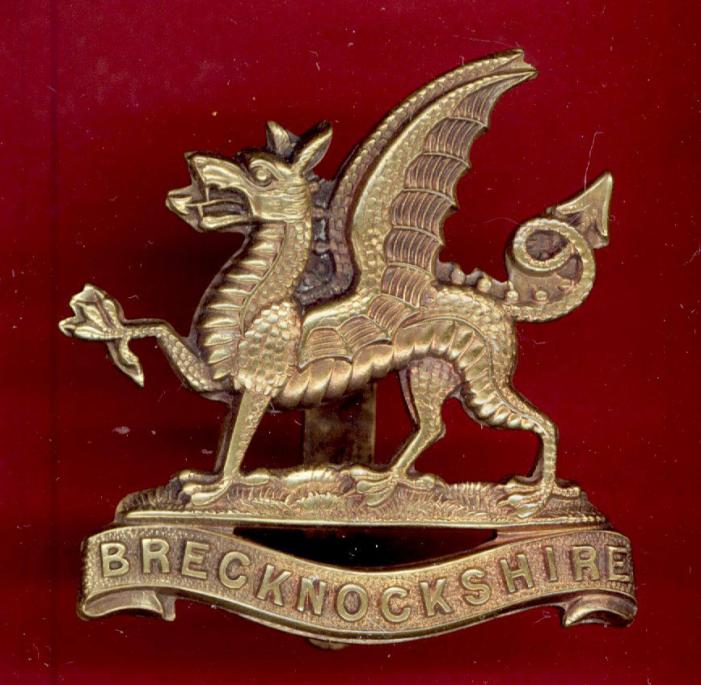 The Brecknockshire Bn. South Wales Borderers WW1 cap badge