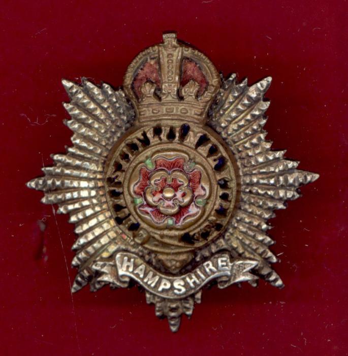 The Hampshire Regiment Officer's cap badge