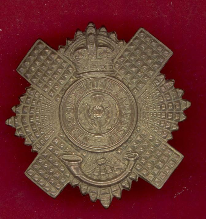 Scottish 4th/5th Royal Scots OR's glengarry badge