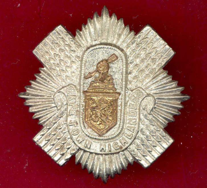 South African Cape Town Highlanders glengarry badge