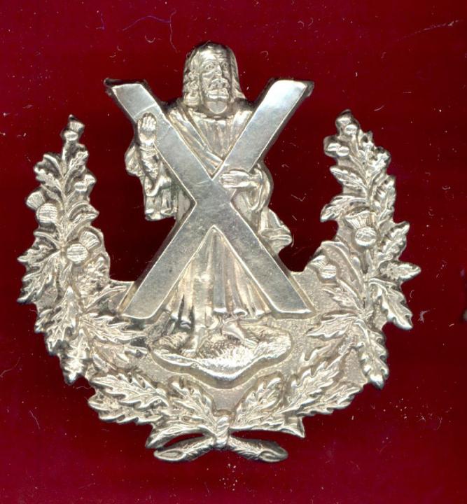 Scottish Q.O. Cameron Highlanders Victorian sporran badge