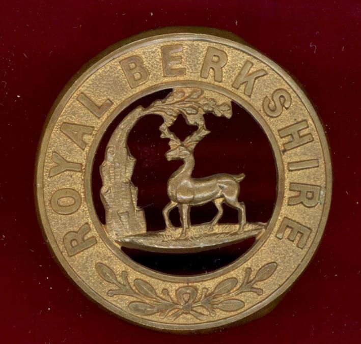 The Royal Berkshire Regiment Victorian helmet plate centre.