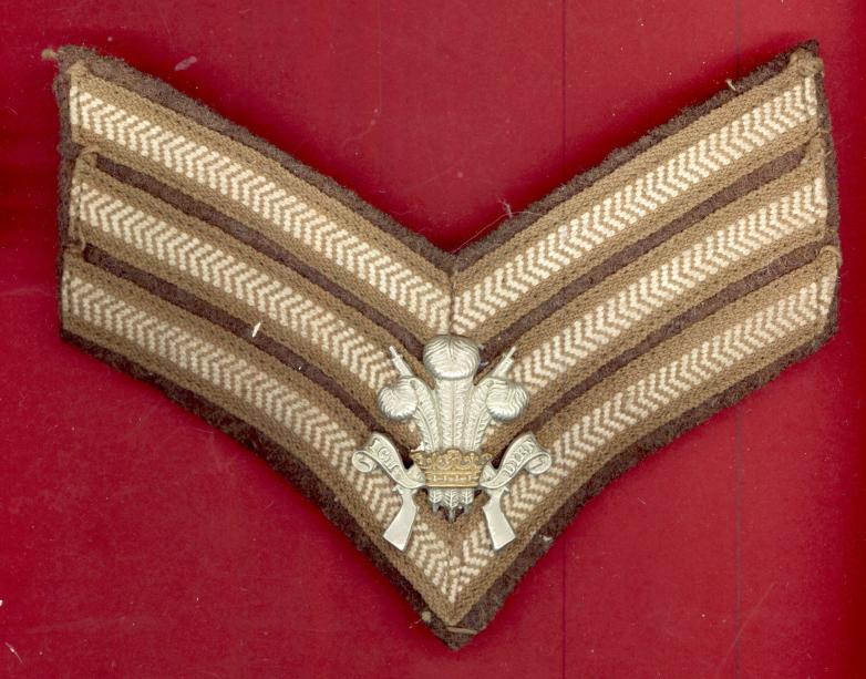 3rd / 6th Carabiniers (Prince of Wales's Own Dragoon Guards) Sgt's rank badge