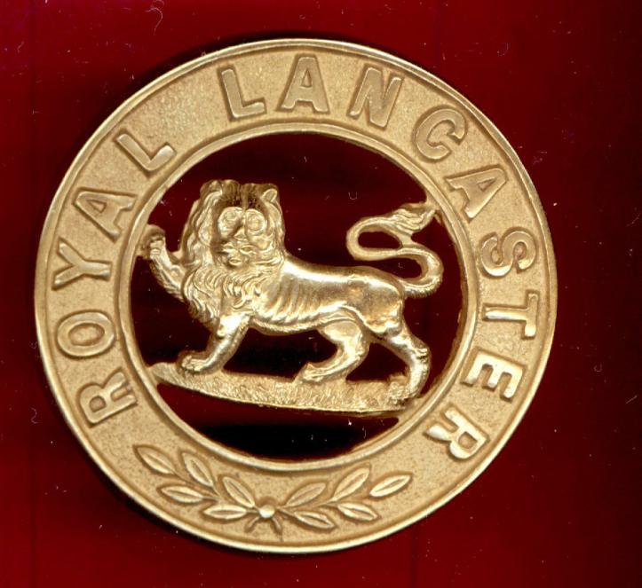 King's Own Royal Lancaster Regiment Victorian OR's helmet plate centre.