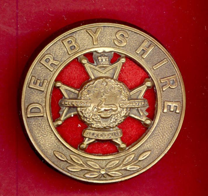Sherwood Foresters Derbyshire Regiment. Victorian OR's helmet plate centre.