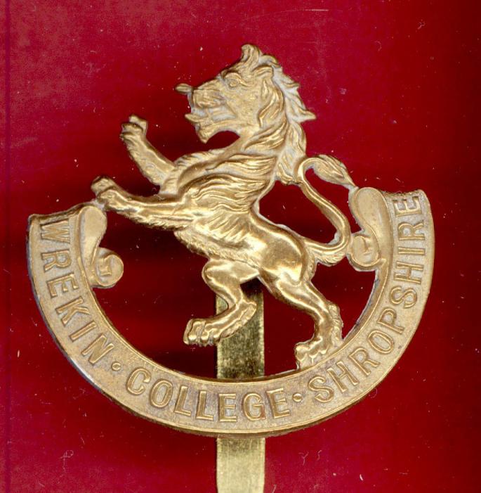 Wrekin College, Wellington, Salop O.T.C. cap badge