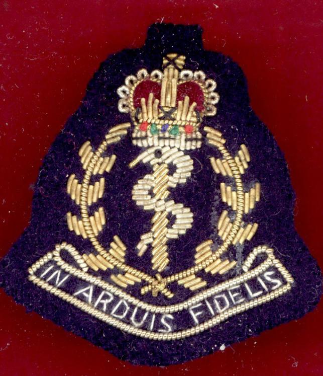 Royal Army Medical Corps Officer's bullion beret badge