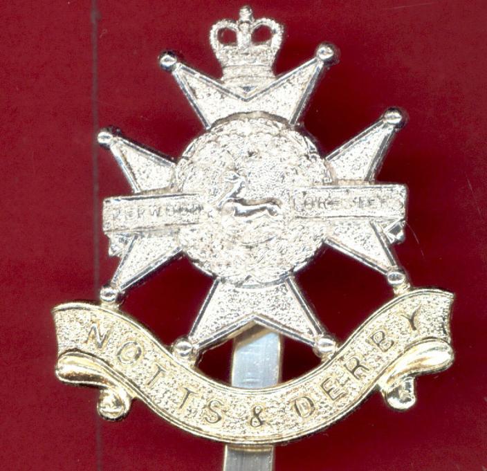 Sherwood Foresters (Notts & Derby) staybright cap badge