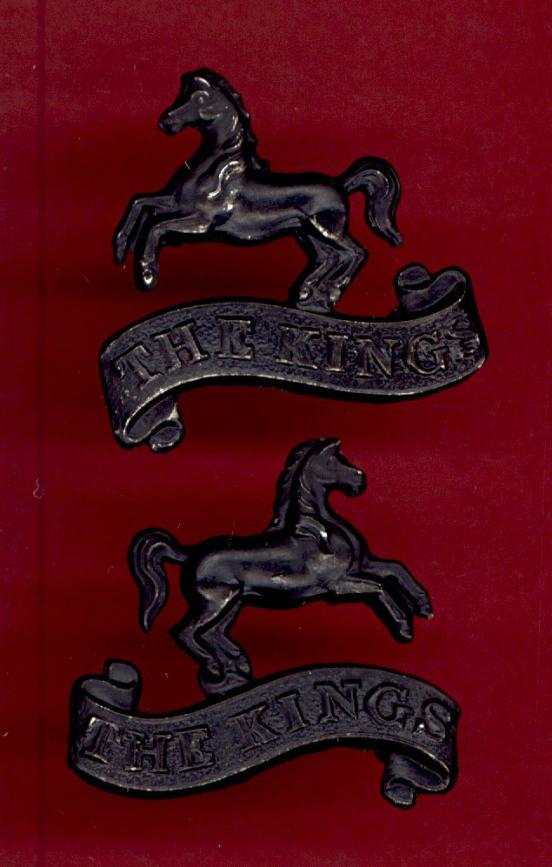5th Bn. The King's Liverpool Regiment WW1 OR's collar badges