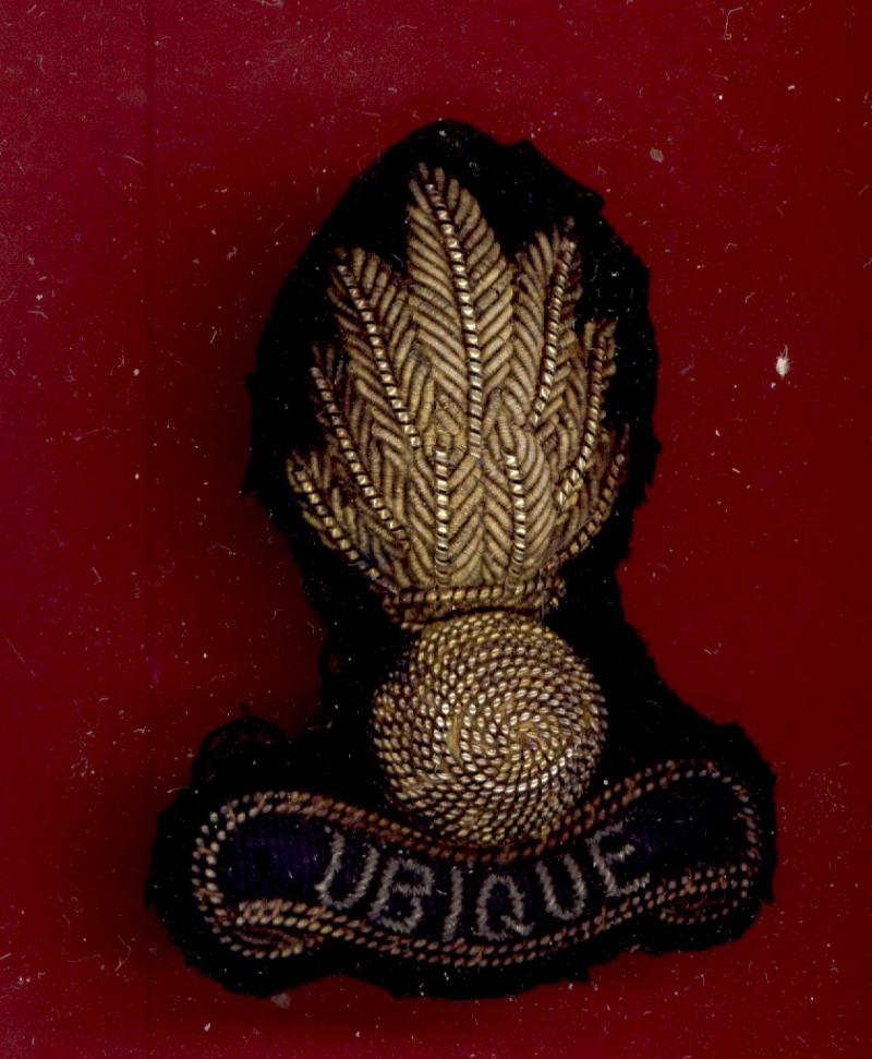 Royal Engineers Officer's bullion beret badge