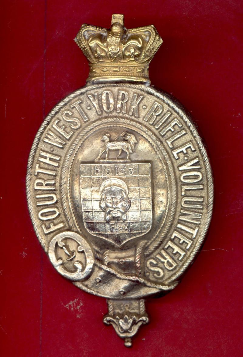 Fourth West York Rifle Volunteers Victorian shoulder belt plate