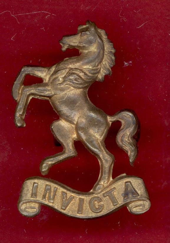 West Kent Yeomanry WW1 Officer's cap badge